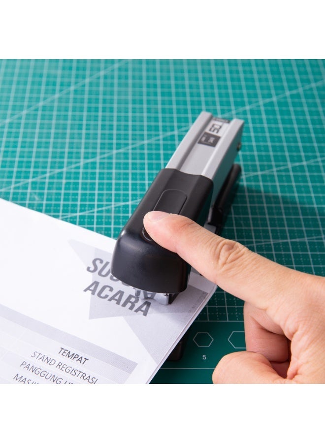Deli E0416 Half Strip Stapler, 50-Sheet Capacity, 24/6, 26/6, 24/8 & 26/8, Black - Image 4