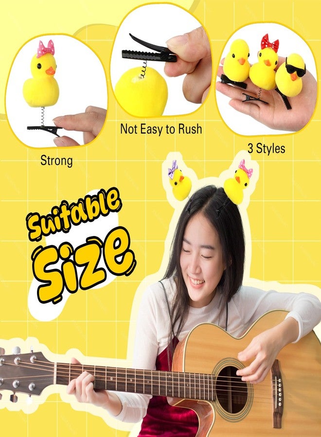 Luinabio 30 Pcs Duck Hair Clips Yellow Duck Hairpin Cartoon Animal Clips Gift for Women Holiday Party Supplies(Classic) - Image 5