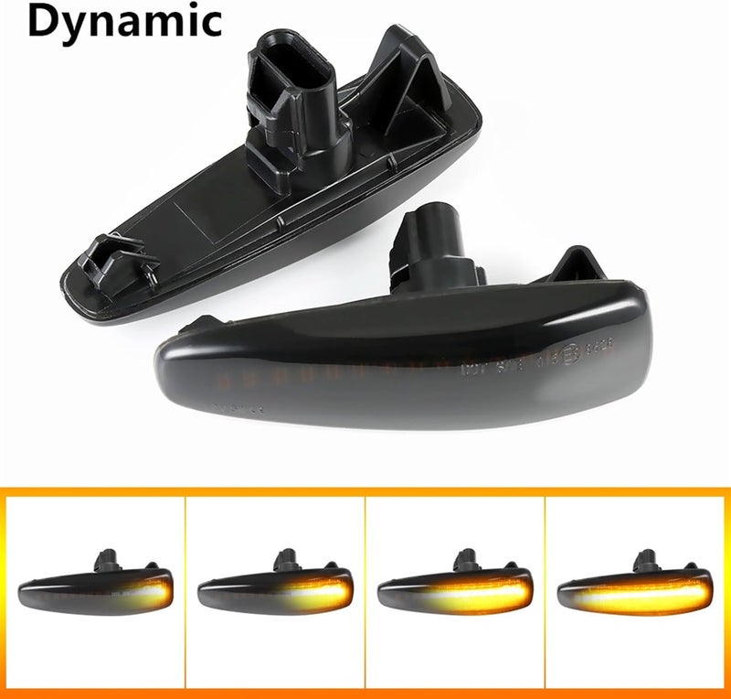 QASULER Dynamic Fender Side Marker Turn Signal Lights - Image 4