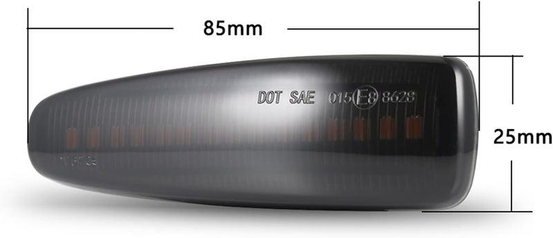 QASULER Dynamic Fender Side Marker Turn Signal Lights - Image 2