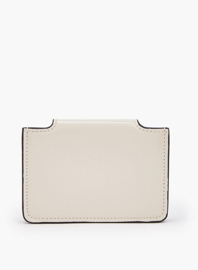 Celeste Solid Card Holder With Snap Button Closure - Image 3