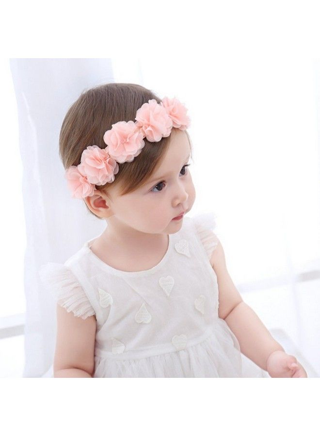 Fmeida Baby Girls Headband Flower Birthday Crown Hair Accessoriesgift For Baby White - Image 5