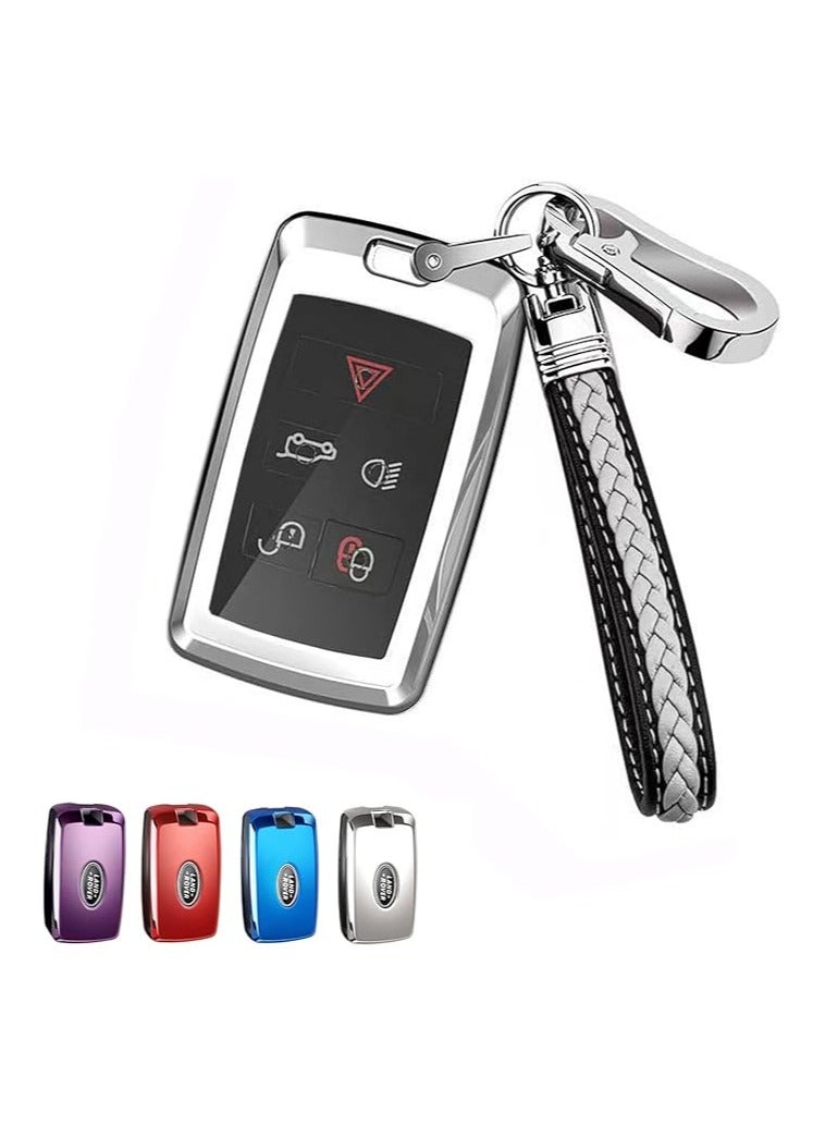 Land Rover Key Fob Cover, TPU Car Key Protector with Keychain for Vogue, Range Rover, Discovery, Sport Car Accessories - Image 1