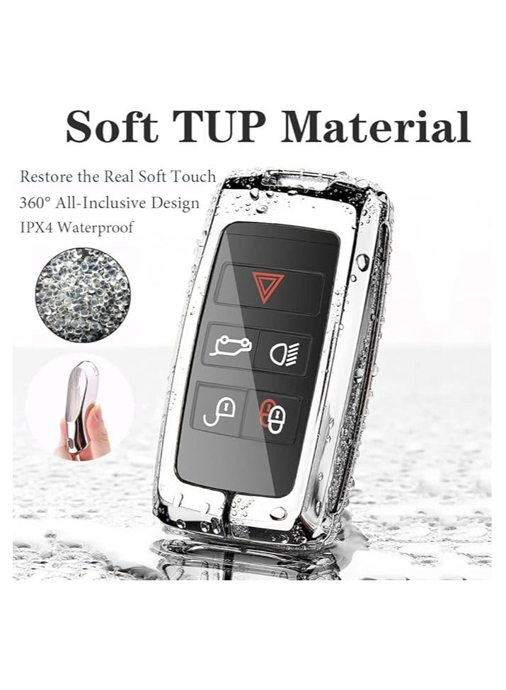 Land Rover Key Fob Cover, TPU Car Key Protector with Keychain for Vogue, Range Rover, Discovery, Sport Car Accessories - Image 2