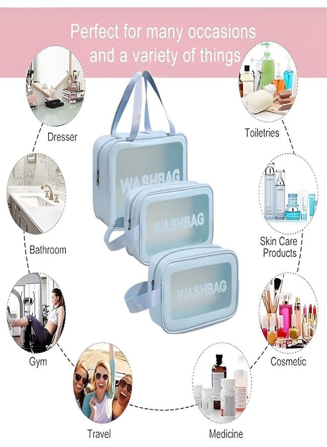 ABTER Portable Makeup & Toiletries Organizer - Travel Cosmetic Bag for Women, Bathroom Storage Pouch, Ideal for Makeup, Skincare, and Toiletries - Image 2