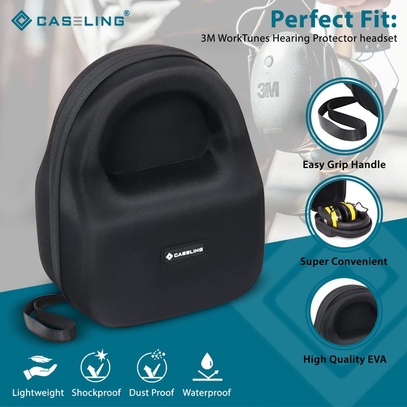 Caseling حافظة صلبة من كاسلينج تناسب واقي السمع 3M WorkTunes Connect (حافظة فقط) - Image 3