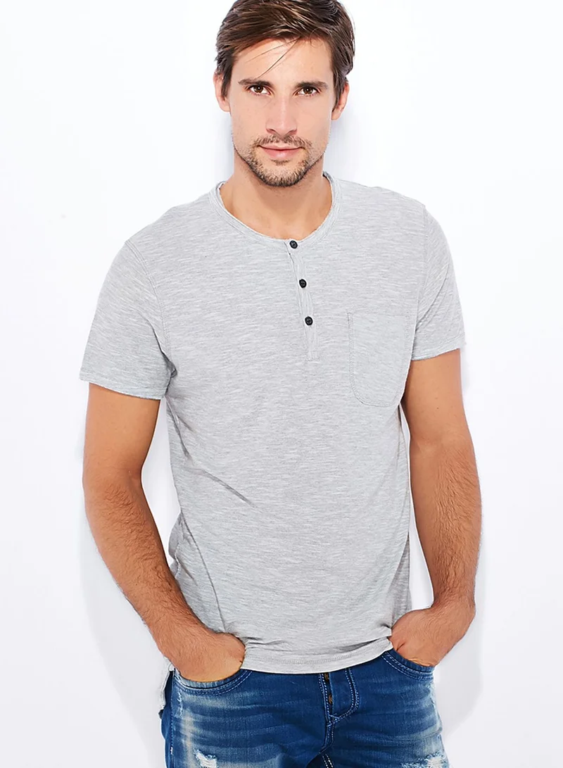 JACK & JONES Granddad T-Shirt