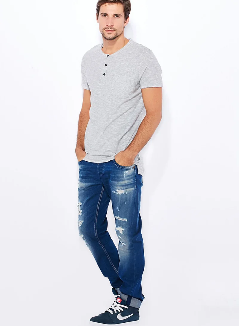 JACK & JONES Granddad T-Shirt