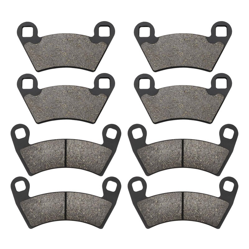 Front and Rear Brake Pads for Polaris Ranger 500 570 800 700 900, RZR 900 XP, Ranger 900 XP, Ranger 800 XP 4x4, Ranger XP 700, RZR 4 800, RZR 900, Ranger 500 Crew, Ranger Diesel, Ranger EV