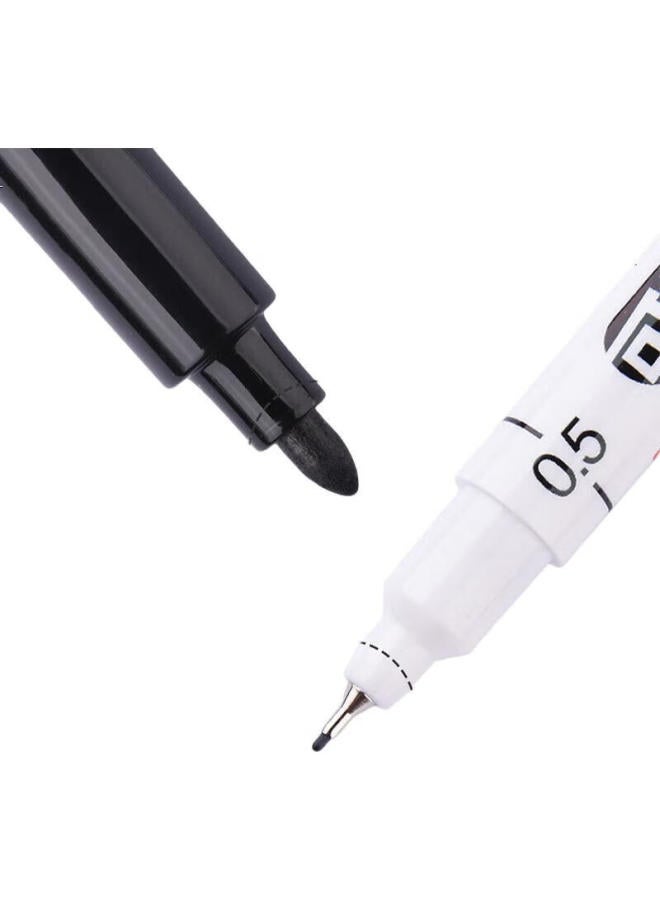 GENVANA Jinwanian Double-Headed Ultra-Fine Red Erasable Whiteboard Marker 1.0-0.5Mm, Fine Tip For Office, Teaching, Meetings, Whiteboard Pen, Extra Fine Control Tip, Draft-Specific Fine Tip G-0639 - Image 3