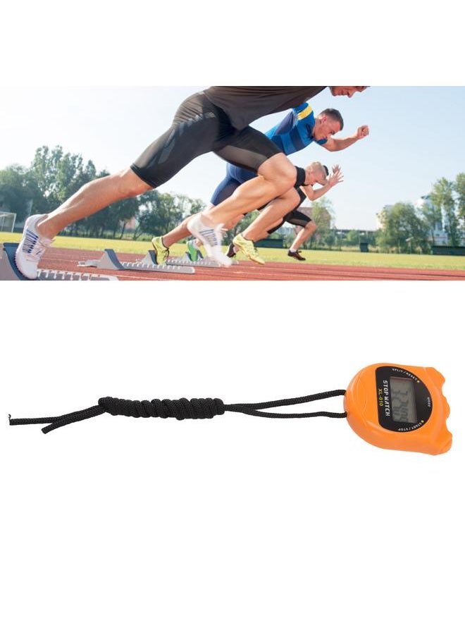 Thoraya - Referee Digital Stop Watch Timer Waterproof Multi Functions 140mAh Sports Stopwatch Timer for Running Racing Yellow - Image 1