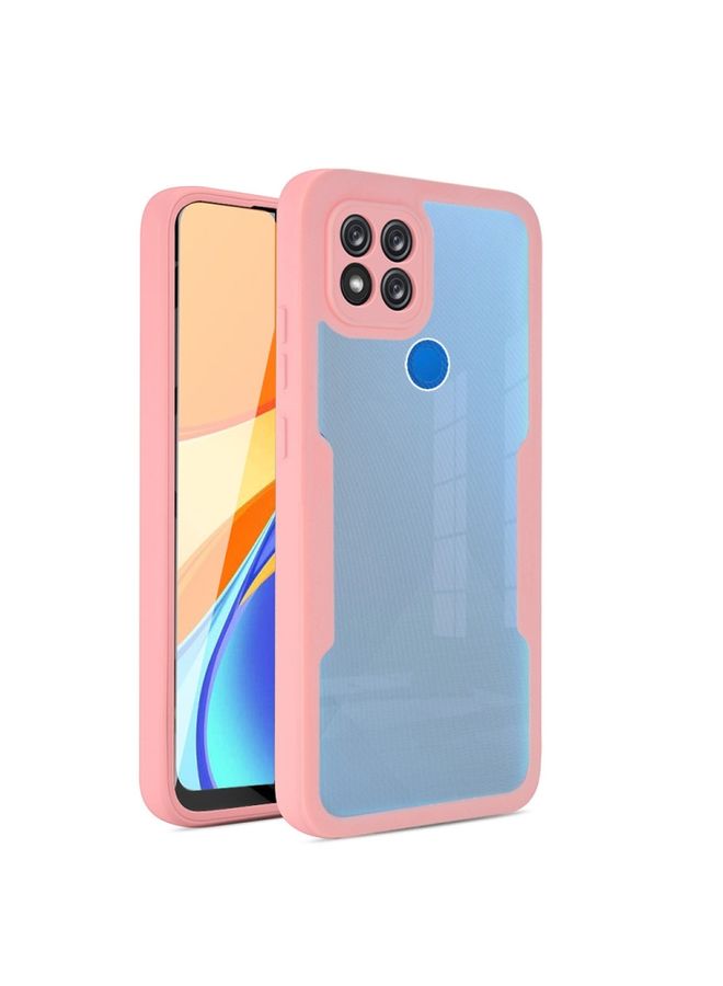 HuHa Case Cover For Xiaomi Redmi 9C 360 Degrees Full Coverage Phone Case Pink 