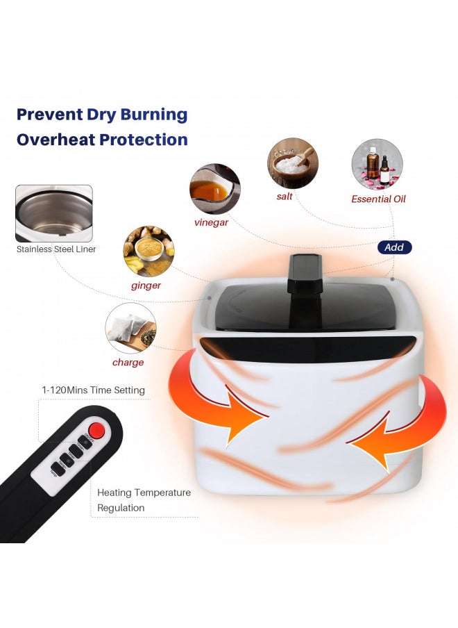 TOREAD TOREAD Single Person Sauna Portable Folding Steam Sauna with 1000W&2.6L steam Generator, Personal Sauna Tent for Relaxation, Fast Heating in 6 Min, with Remote Control, Grey  - Image 3