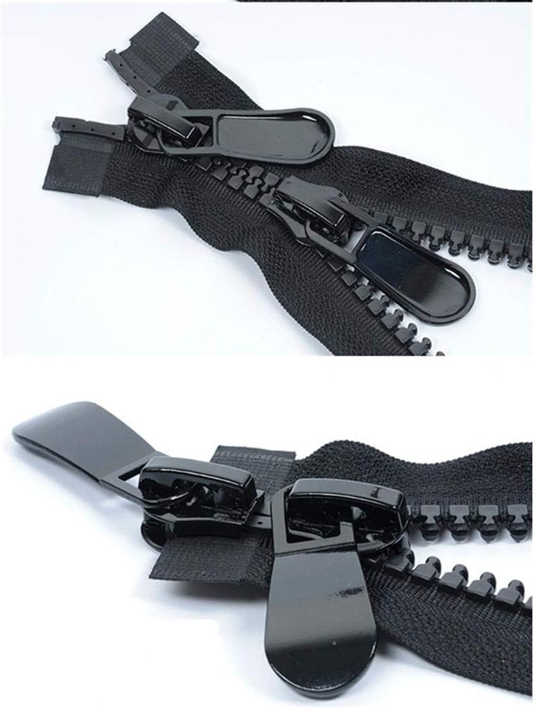 Zippers for Sewing，Zipper Replacement, No. 8 Resin Double Opening Large Zipper Long Jacket Zippers, Sewing Double Head Home Textile for DIY Fashion Accessories, (1pcs)(120cm) - Image 5