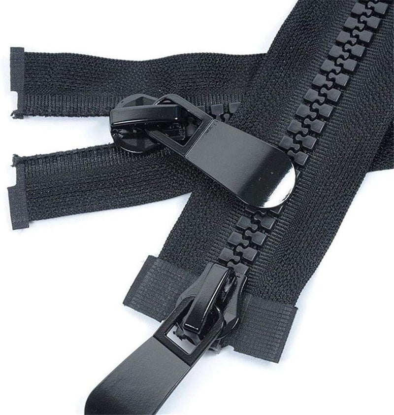 Zippers for Sewing，Zipper Replacement, No. 8 Resin Double Opening Large Zipper Long Jacket Zippers, Sewing Double Head Home Textile for DIY Fashion Accessories, (1pcs)(120cm) - Image 3