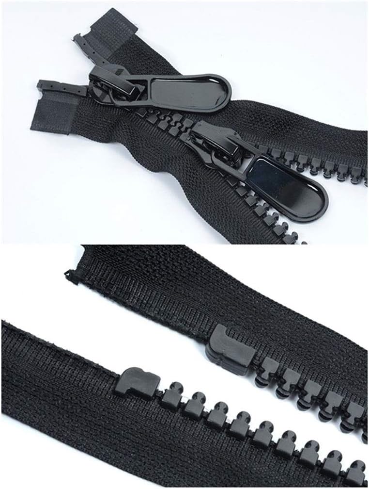 Zippers for Sewing，Zipper Replacement, No. 8 Resin Double Opening Large Zipper Long Jacket Zippers, Sewing Double Head Home Textile for DIY Fashion Accessories, (1pcs)(120cm) - Image 4