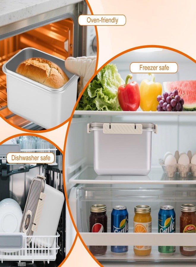 CODOHI Bread Box for Homemade Bread, Time Recording Bread Storage Container with Lid, Airtight Fresh Bread Holder bin For Kitchen Countertop, Dishwasher Safe, 7.3x4.9x4.3 Inch - Image 5