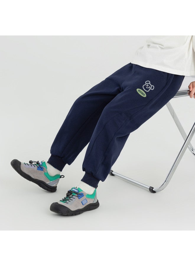 BOY سروال بقلنسوة مع طباعة دب ممتعة، أسلوب جديد ربيع/خريف 2025، سراويل غير رسمية ناعمة ومريحة للأطفال - Image 2