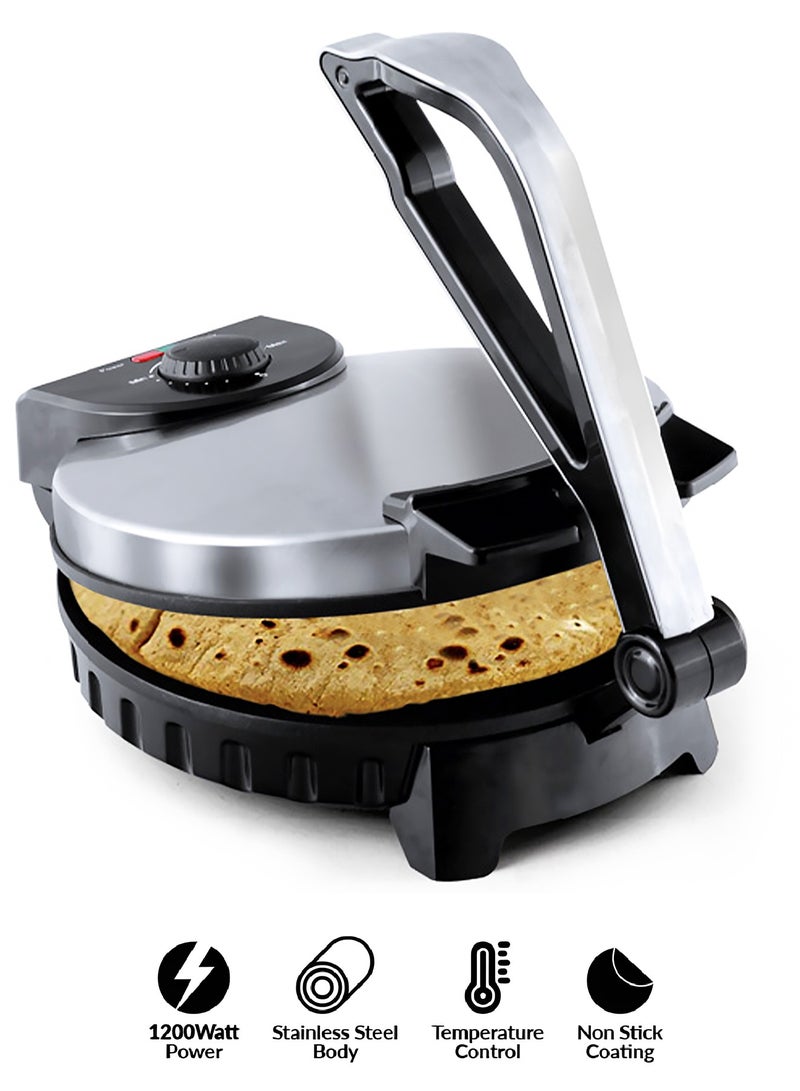 DOTS Tortilla, bread, motazeez and chapati maker size 25.4cm with a capacity of 1200 watts - Image 1
