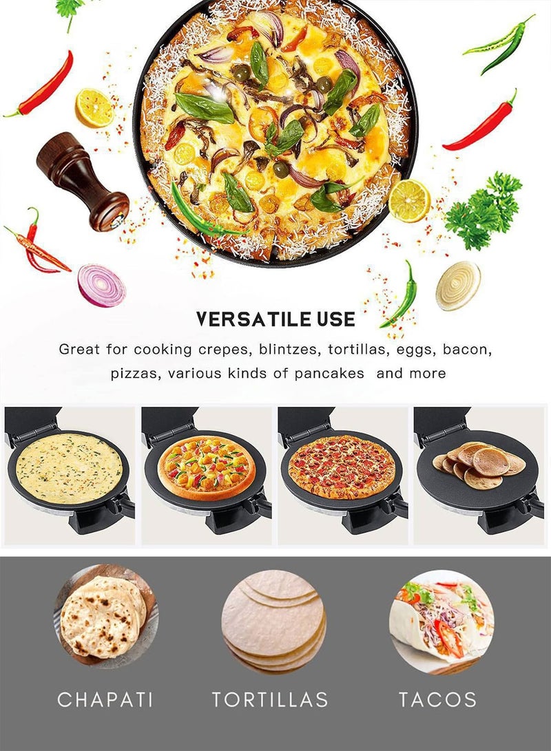 DOTS Tortilla, bread, motazeez and chapati maker size 25.4cm with a capacity of 1200 watts - Image 5