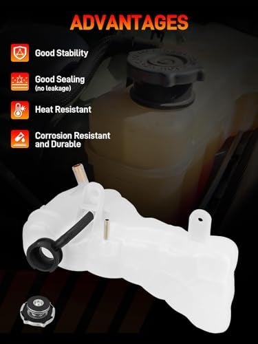 GDUKOP 603-380 Engine Coolant Reservoir Tank with Cap Compatible with Chrysler 300, Dodge Challenger Charger 2011-2023 Replaces# 55111260AF, 55111260AB - Image 5