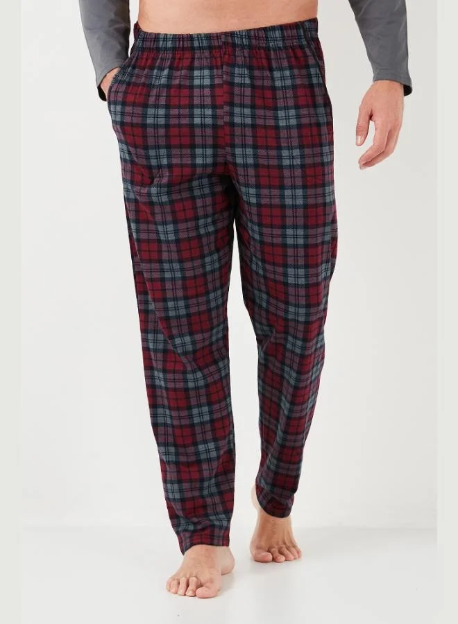Buratti  Buratti Plaid Cotton Elastic Waist Regular Fit Long Sleeve Pajama Set Men's PAJAMAS SET 6572003 for Men | Best Price UAE