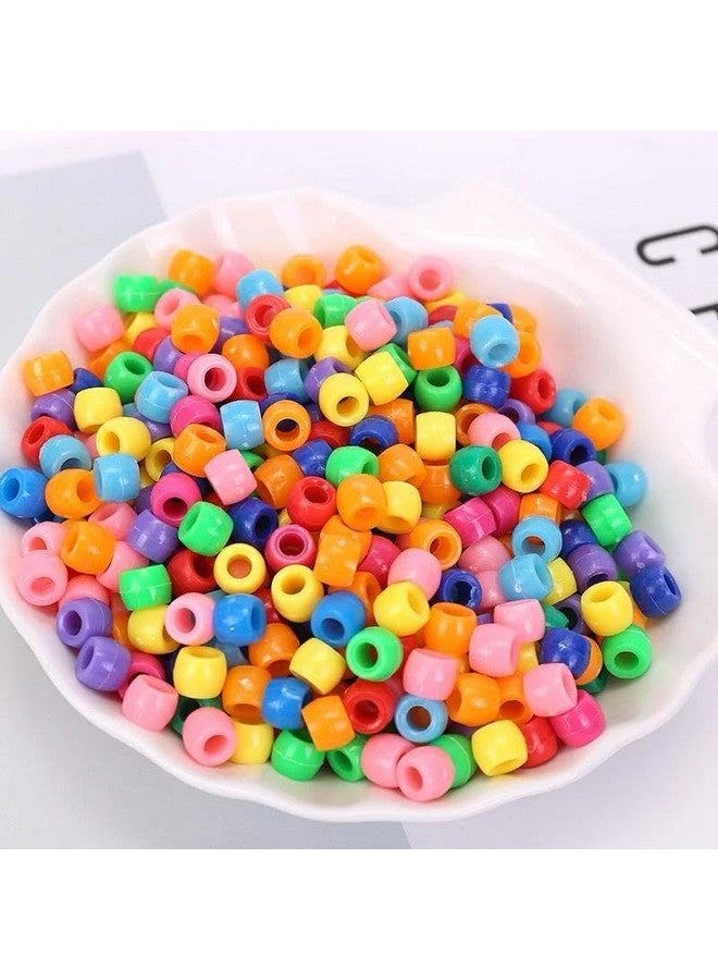 Radhya Accessories إكسسوارات راديا 50 قطعة خرز شعر للأطفال مشابك شعر ملونة للفتيات الصغيرات مشابك شعر صغيرة للنساء والفتيات مشابك شعر بلاستيكية ملونة لصنع ضفائر الشعر (متعدد الألوان) - Image 4