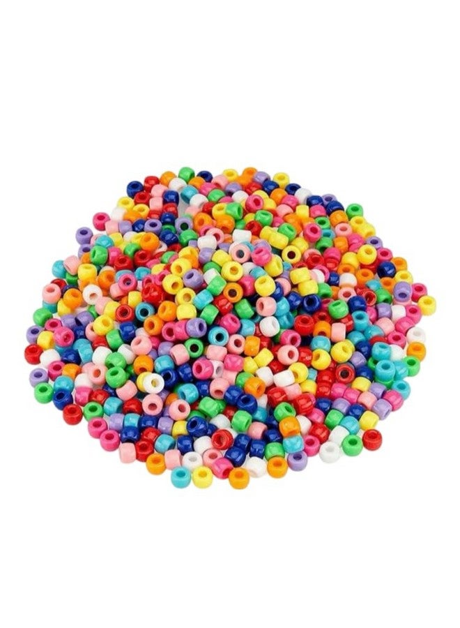 Radhya Accessories إكسسوارات راديا 50 قطعة خرز شعر للأطفال مشابك شعر ملونة للفتيات الصغيرات مشابك شعر صغيرة للنساء والفتيات مشابك شعر بلاستيكية ملونة لصنع ضفائر الشعر (متعدد الألوان) - Image 1