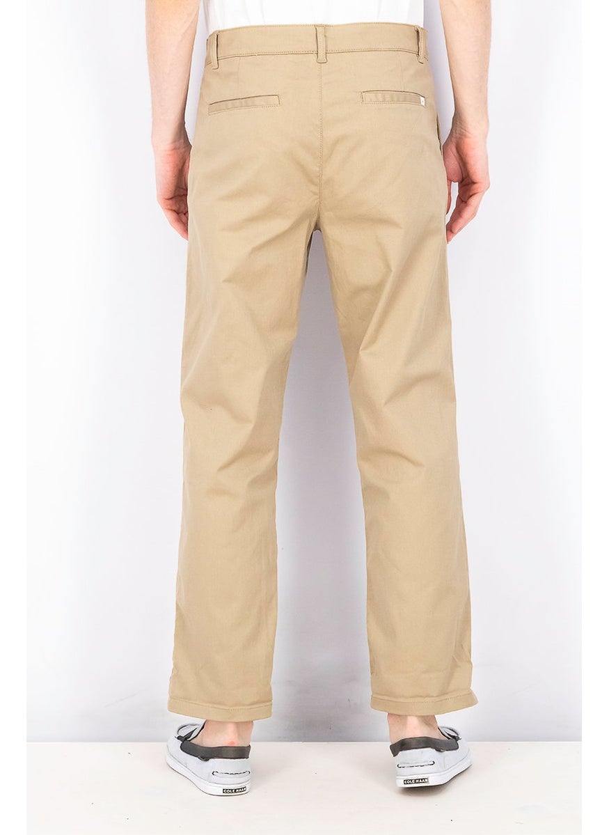 Selected Homme بنطال تشينو سلكي عادي للرجال، شينشيلا  - Image 3