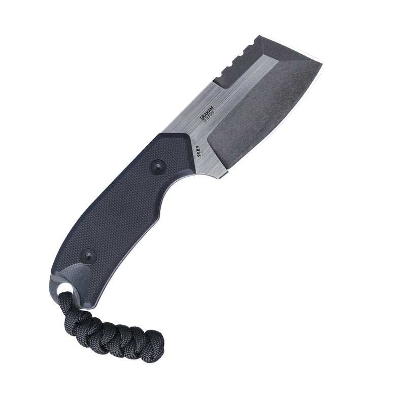 CRKT Razel Compact Fixed Blade Knife with Sheath: D2 Steel Blade with Veff Flat Top Serrations, G10 Handle, 4036 - Image 2