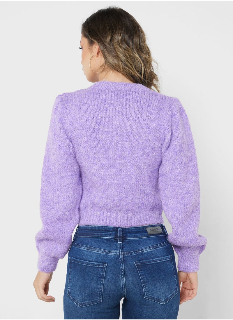 ONLY - Button Detail Knitted Cardigan - Image 1