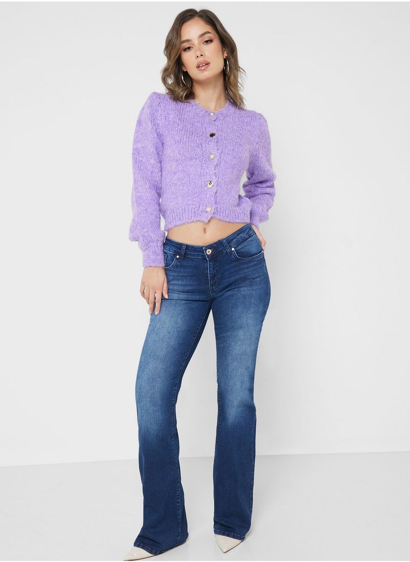 ONLY - Button Detail Knitted Cardigan - Image 1