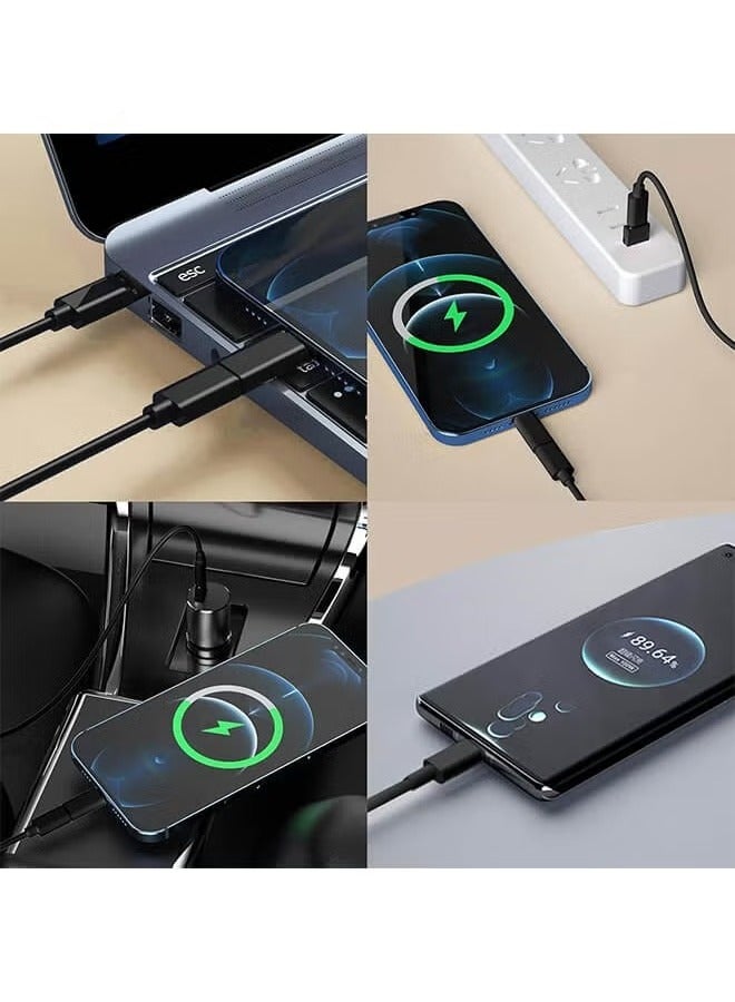 5 in 1 Multi-functional USB charging adapter kit, USB C conversion set USB A and Type C, data transfer, card storage, tray eject pin, phone holder.  - Image 3