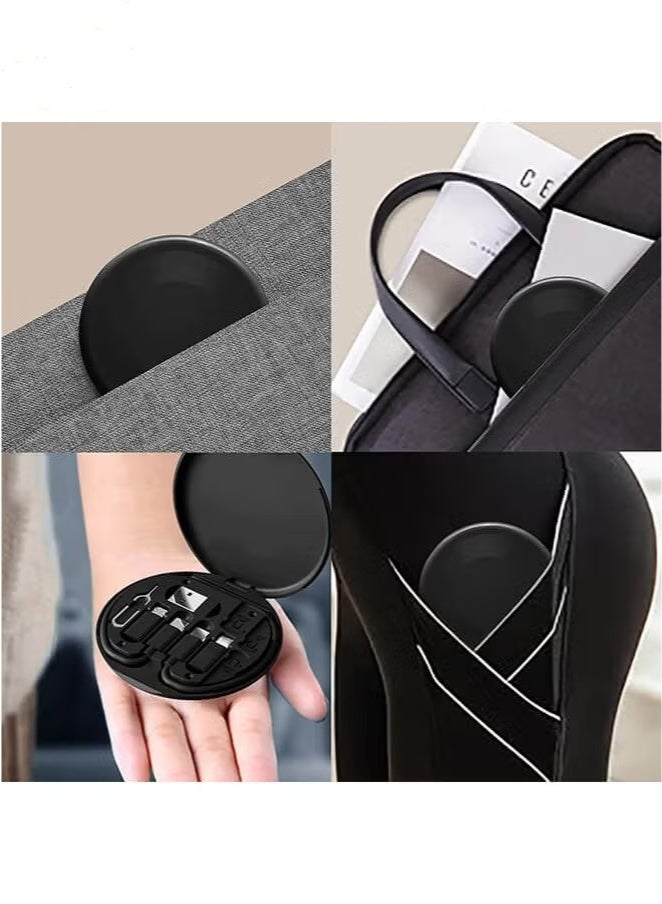 5 in 1 Multi-functional USB charging adapter kit, USB C conversion set USB A and Type C, data transfer, card storage, tray eject pin, phone holder.  - Image 4