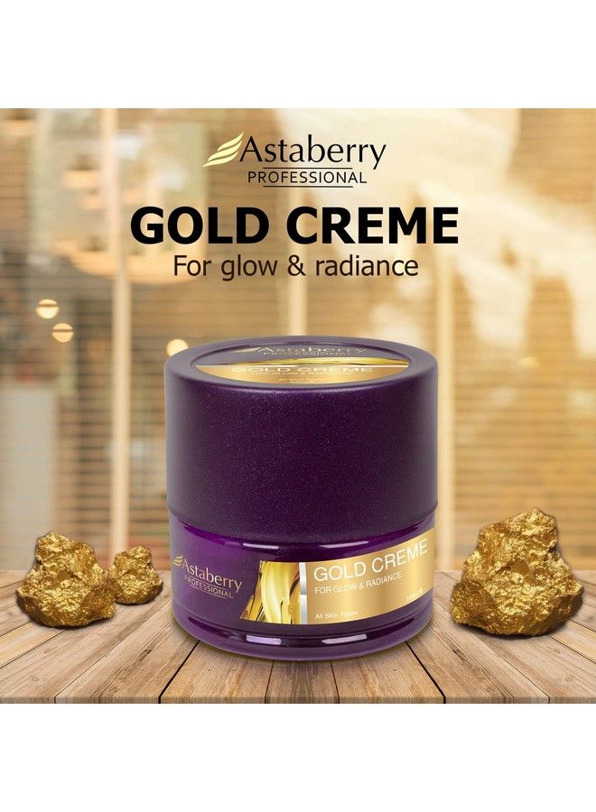 Astaberry Professional Gold Creme For Glow & Radiance Skin 500Ml Get Young And Hydrated Skin; Reversing Oxidation Damage; Counteracts Aging Of The Skin; All Skin Types - Image 3