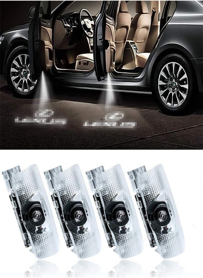 RATSAW 4 Pack LED Car Door Logo Light Projector, Welcome Laser Lights Car Door Courtesy Lights 3D Logo Door Lights White LED Projector Lamps for RXESGXLSLXISGSRCUX Series Door Light Replacement  - Image 1