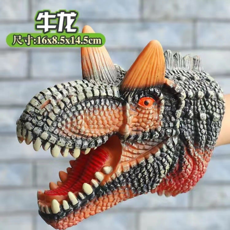 Dinosaur Puppet Gloves for Kids Yellow Cow Dragon 