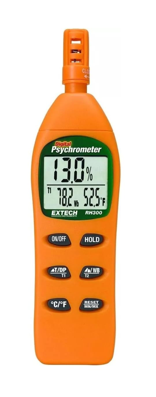 Extech RH300 Digital Psychrometer Humidity RH Air Temperature Dew Point Wet Bulb Meter