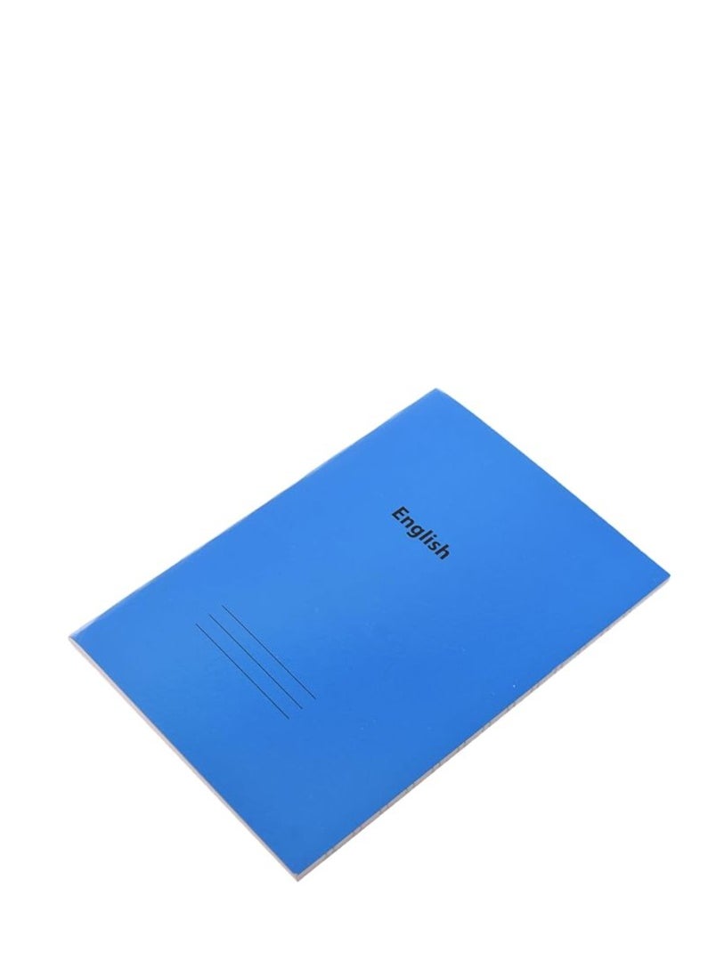 المعايرجي‎ كشكول  انجليزي مبطن مزدوج مقاس A5، 60 ورقة، 58 غرام، 22.5 × 16 سم، مناسب لاي اعداد، من المكتب الى المدرسة - ازرق  - Image 1