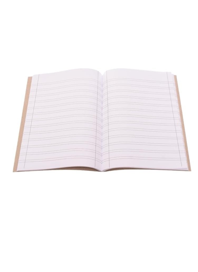 المعايرجي‎ كشكول  انجليزي مبطن مزدوج مقاس A5، 60 ورقة، 58 غرام، 22.5 × 16 سم، مناسب لاي اعداد، من المكتب الى المدرسة - ازرق  - Image 3