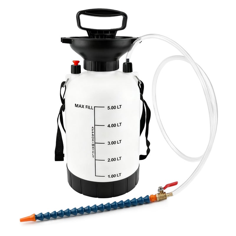 KAERKA 5L Transmission Fluid Pump, Car Transmission Fluid Hand Pump, Transmission Oil Pump, for Automotive Trucks Marine Engines, Teflon Tape & Gloves - Image 1
