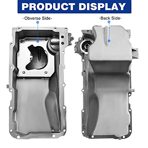 YHTAUTO Engine Oil Pan and Drain Plug Replacement for Chevrolet Silverado Suburban Express Tahoe GMC Sierra Yukon Cadillac - Image 4