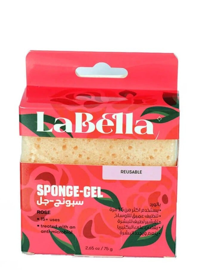 La Bella Rose Shower Gel Sponge 75g