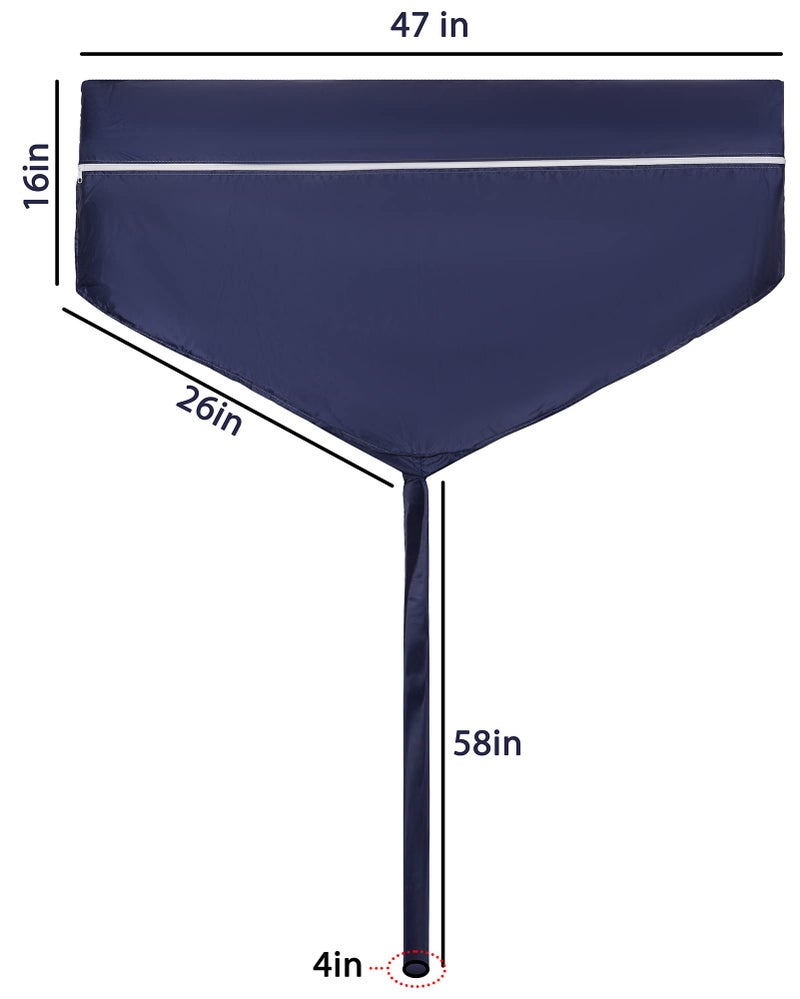 Classic Split Ac Service Wash Bag/Cover For Indoor Unit, Waterproof (1.5 Ton, Navy Blue) - Polyvinyl Chloride - Image 5
