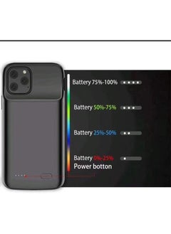 NuSense Battery Case For Iphone 11 Pro, 4800Mah Portable Protective Charging Case Extended Rechargeable Battery Pack Charger Case (5.8 Inch), Black  - Image 3