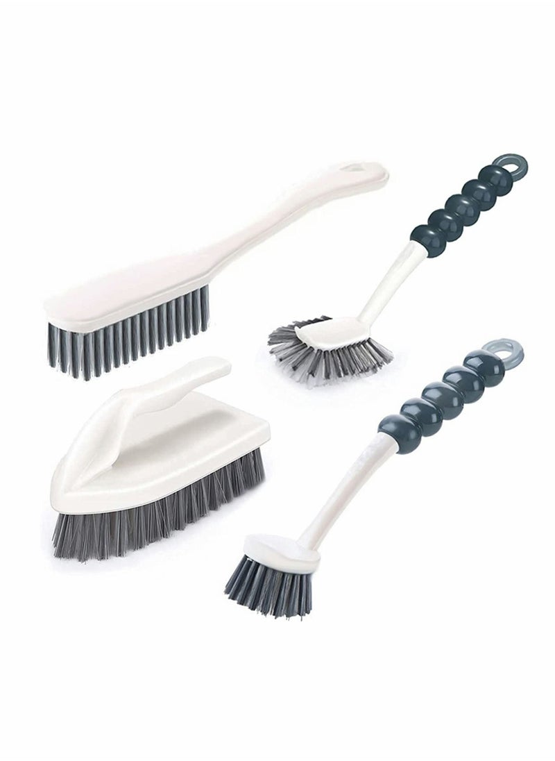 Deep Cleaning Brush Set, Kitchen Brush, Multi-Purpose With Ergonomic Handle And Durable Bristles, Suitable for Kitchen, Bathroom, Ceramic Tile, Etc (4 PCS) - Image 1