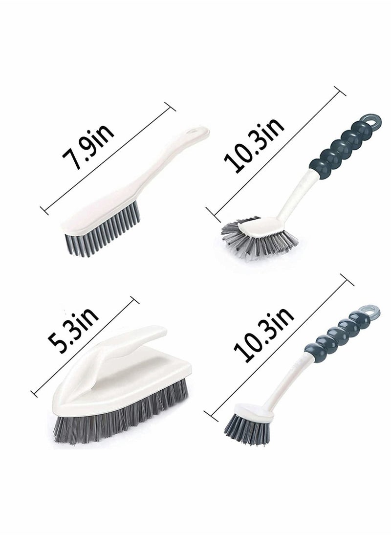 Deep Cleaning Brush Set, Kitchen Brush, Multi-Purpose With Ergonomic Handle And Durable Bristles, Suitable for Kitchen, Bathroom, Ceramic Tile, Etc (4 PCS) - Image 2