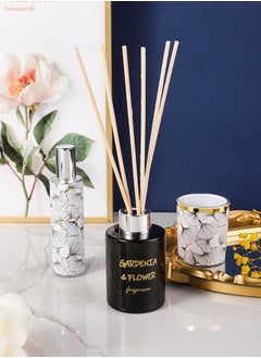 Generic 3 in 1   alcohol-free Scented Candles&Reed Diffuser Set（Black)  - Image 3