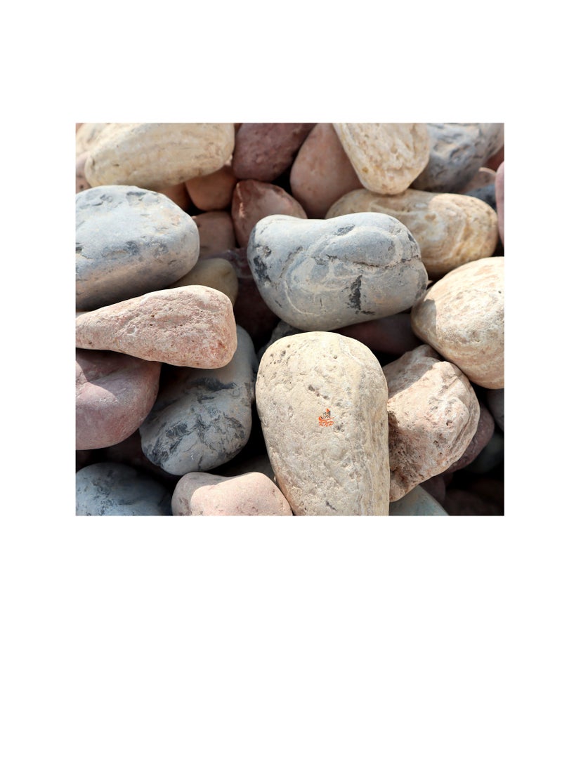 KNP Mix Color River stone Natural Garden Material 5-8 cm 20 kg - Image 1
