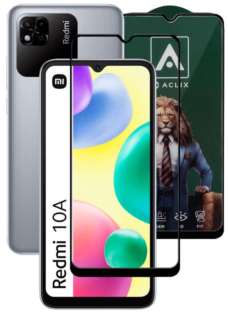 ACLIX Antistatic ESD Dustproof Premium Quality High Definition Tempered Glass Screen Protector Designed For Xiaomi Redmi 10A - Image 1